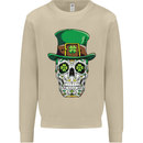 St Patricks Day of the Dead Sugar Skull Mens Sweatshirt Jumper Sand