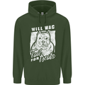 Staffordshire Terrier Wag For Treats Funny Childrens Kids Hoodie Forest Green