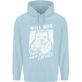 Staffordshire Terrier Wag For Treats Funny Childrens Kids Hoodie Light Blue