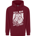 Staffordshire Terrier Wag For Treats Funny Childrens Kids Hoodie Maroon