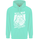 Staffordshire Terrier Wag For Treats Funny Childrens Kids Hoodie Peppermint