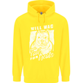 Staffordshire Terrier Wag For Treats Funny Childrens Kids Hoodie Yellow