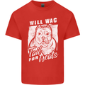 Staffordshire Terrier Wag For Treats Funny Mens Cotton T-Shirt Tee Top Red
