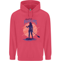 Stand Up Paddling Paddleboarding Childrens Kids Hoodie Heliconia