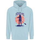 Stand Up Paddling Paddleboarding Childrens Kids Hoodie Light Blue