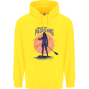 Stand Up Paddling Paddleboarding Childrens Kids Hoodie Yellow