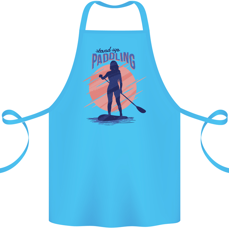 Stand Up Paddling Paddleboarding Cotton Apron 100% Organic Turquoise