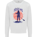 Stand Up Paddling Paddleboarding Kids Sweatshirt Jumper White