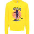 Stand Up Paddling Paddleboarding Kids Sweatshirt Jumper Yellow