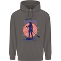 Stand Up Paddling Paddleboarding Mens 80% Cotton Hoodie Charcoal