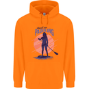 Stand Up Paddling Paddleboarding Mens 80% Cotton Hoodie Orange