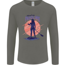 Stand Up Paddling Paddleboarding Mens Long Sleeve T-Shirt Charcoal