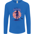 Stand Up Paddling Paddleboarding Mens Long Sleeve T-Shirt Royal Blue