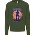 Stand Up Paddling Paddleboarding Mens Sweatshirt Jumper Forest Green