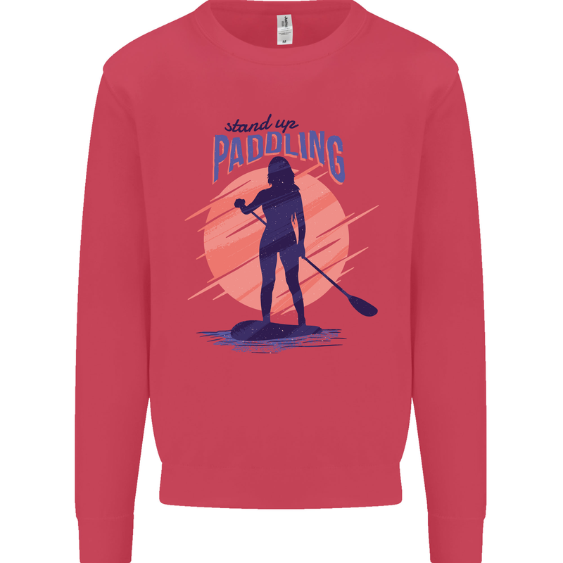 Stand Up Paddling Paddleboarding Mens Sweatshirt Jumper Heliconia