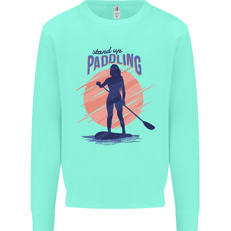 Stand Up Paddling Paddleboarding Mens Sweatshirt Jumper Peppermint