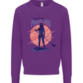 Stand Up Paddling Paddleboarding Mens Sweatshirt Jumper Purple