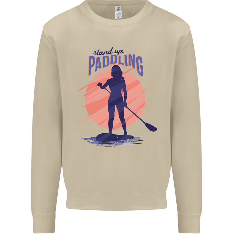 Stand Up Paddling Paddleboarding Mens Sweatshirt Jumper Sand