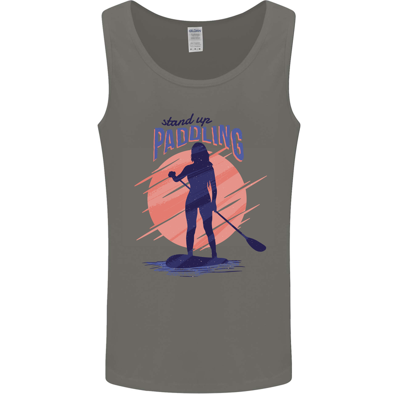 Stand Up Paddling Paddleboarding Mens Vest Tank Top Charcoal