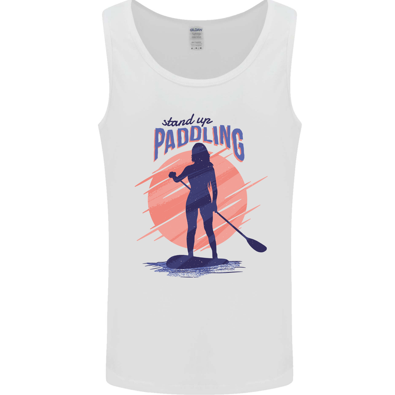 Stand Up Paddling Paddleboarding Mens Vest Tank Top White