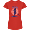 Stand Up Paddling Paddleboarding Womens Petite Cut T-Shirt Red