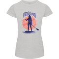 Stand Up Paddling Paddleboarding Womens Petite Cut T-Shirt Sports Grey