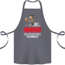 Start Talking About Fishing Funny Fisherman Cotton Apron 100% Organic Steel