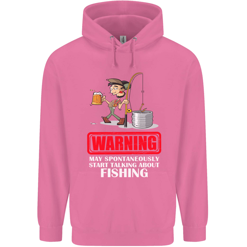 Start Talking About Fishing Funny Fisherman Mens 80% Cotton Hoodie Azelea