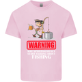 Start Talking About Fishing Funny Fisherman Mens Cotton T-Shirt Tee Top Light Pink