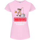 Start Talking About Fishing Funny Fisherman Womens Petite Cut T-Shirt Light Pink
