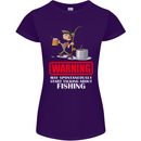 Start Talking About Fishing Funny Fisherman Womens Petite Cut T-Shirt Purple