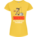 Start Talking About Fishing Funny Fisherman Womens Petite Cut T-Shirt Yellow
