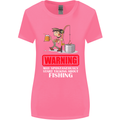 Start Talking About Fishing Funny Fisherman Womens Wider Cut T-Shirt Azalea