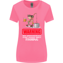Start Talking About Fishing Funny Fisherman Womens Wider Cut T-Shirt Azalea