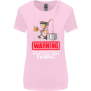 Start Talking About Fishing Funny Fisherman Womens Wider Cut T-Shirt Light Pink