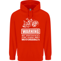 Start Talking About Motorbikes Funny Biker Childrens Kids Hoodie Bright Red