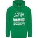 Start Talking About Motorbikes Funny Biker Childrens Kids Hoodie Irish Green