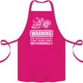 Start Talking About Motorbikes Funny Biker Cotton Apron 100% Organic Pink