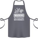 Start Talking About Motorbikes Funny Biker Cotton Apron 100% Organic Steel