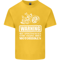 Start Talking About Motorbikes Funny Biker Kids T-Shirt Childrens Yellow