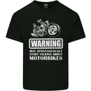 Start Talking About Motorbikes Funny Biker Mens Cotton T-Shirt Tee Top Black