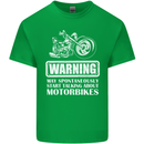 Start Talking About Motorbikes Funny Biker Mens Cotton T-Shirt Tee Top Irish Green