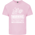 Start Talking About Motorbikes Funny Biker Mens Cotton T-Shirt Tee Top Light Pink