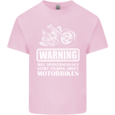 Start Talking About Motorbikes Funny Biker Mens Cotton T-Shirt Tee Top Light Pink
