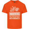 Start Talking About Motorbikes Funny Biker Mens Cotton T-Shirt Tee Top Orange