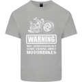 Start Talking About Motorbikes Funny Biker Mens Cotton T-Shirt Tee Top Sports Grey
