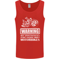 Start Talking About Motorbikes Funny Biker Mens Vest Tank Top Red