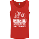 Start Talking About Motorbikes Funny Biker Mens Vest Tank Top Red
