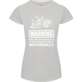 Start Talking About Motorbikes Funny Biker Womens Petite Cut T-Shirt Sports Grey