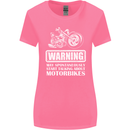 Start Talking About Motorbikes Funny Biker Womens Wider Cut T-Shirt Azalea
